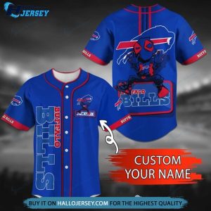 Buffalo Bills Deadpool Personalized Baseball Jersey Shirt