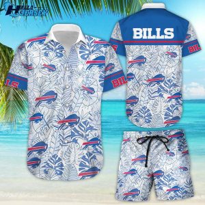 Buffalo Bills Football Aloha Shirt Shorts Beach