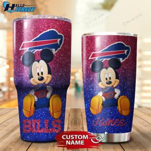 Buffalo Bills Personalized Mickey Custom Stainless Steel Tumbler