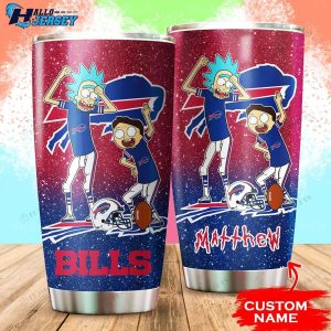 Buffalo Bills Rick And Morty Custom Stainless Steel Tumbler