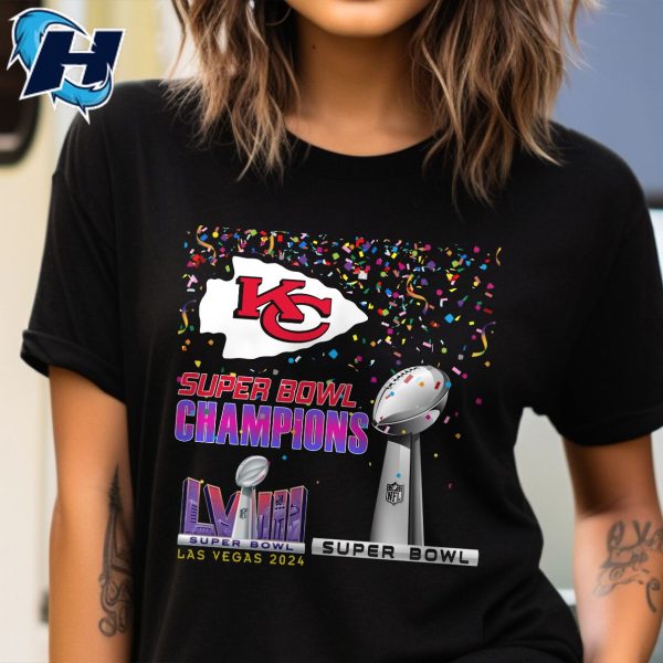 Chiefs Super Bowl Champions Shirts 2024 Las Vegas Shirt, Kansas City Chiefs Gifts for Him
