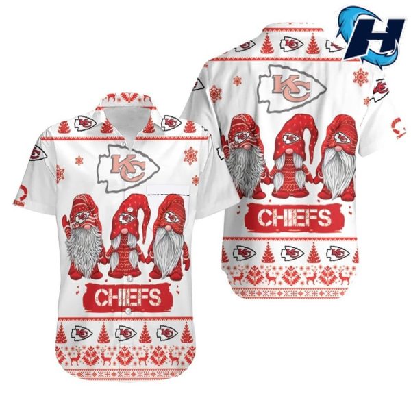 Christmas Gnomes Kansas City Chiefs Sweatshirt 3D Hawaiian Shirt