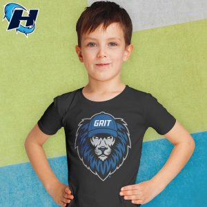 Detroit Football Grit Shirt Lions Youth T Shirt 2