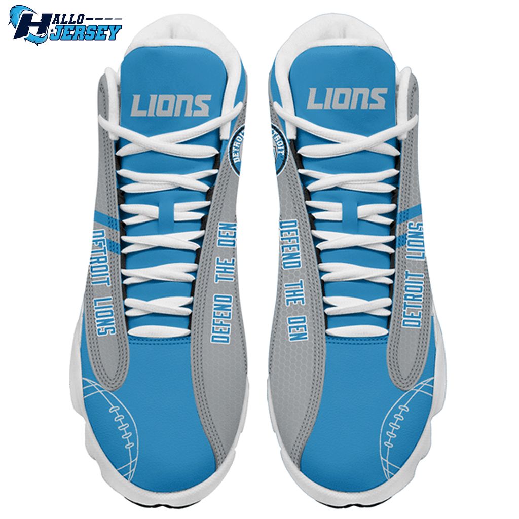 Detroit Lions Air Jordan 13 Us Style Nfl Sneakers