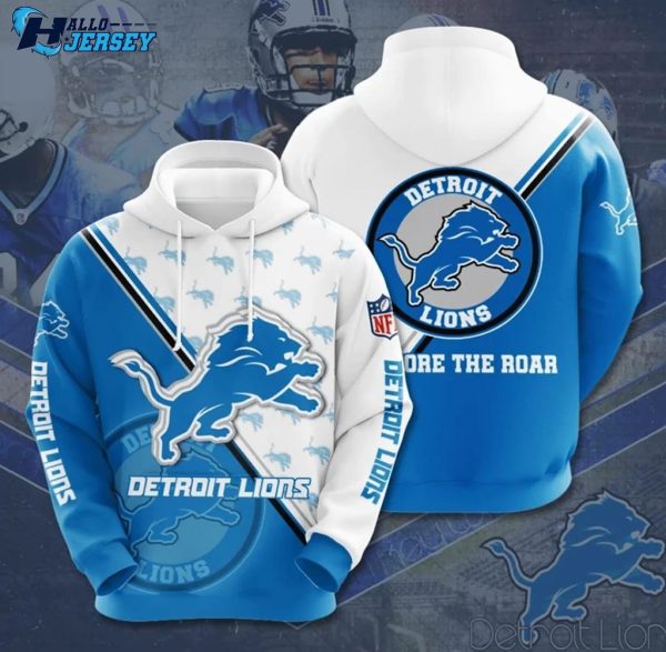 Detroit Lions Champ Logo Sport Unisex All Over Print Nfl Hoodie