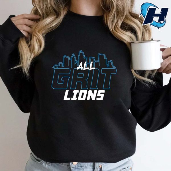 Detroit Lions Football Team All Grit Lions Shirt