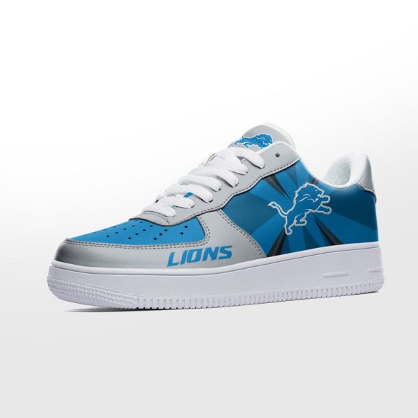 Detroit Lions Footwear Custom Air Force 1 Sneakers