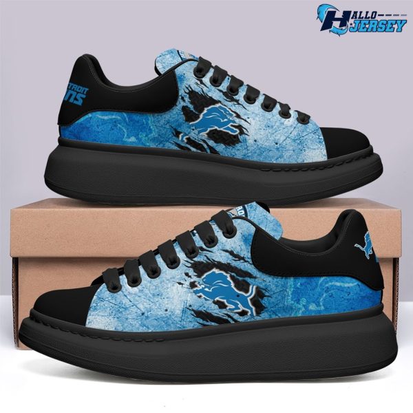 Detroit Lions Footwear Nice Gift For Football Fans MCQueen Shoes