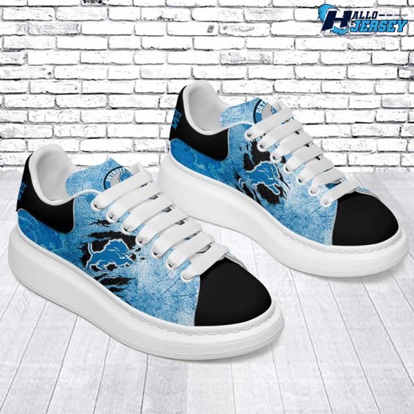 Detroit Lions Footwear Nice Gift For Football Fans MCQueen Shoes