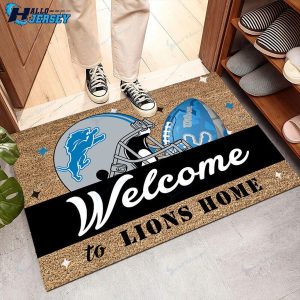 Detroit Lions Gift For Football Fans Us Decor Nfl Doormat 2