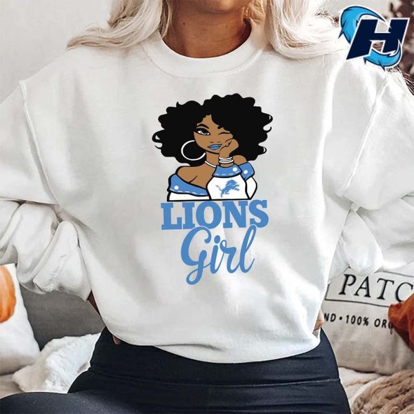 Detroit Lions Girl Nfl Tee Shirts