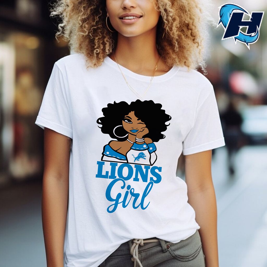 Detroit Lions Girl Nfl Tee Shirts