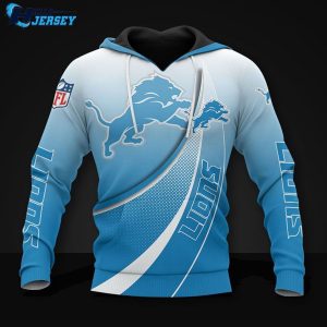 Detroit Lions Logo Sport Nice Gift All Over Print Nfl Hoodie
