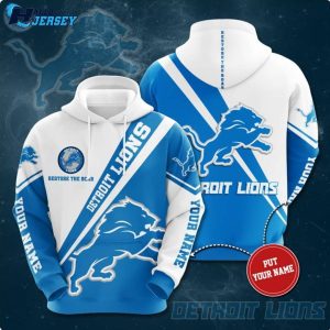 Detroit Lions Personalized Champ All Over Print Hoodie