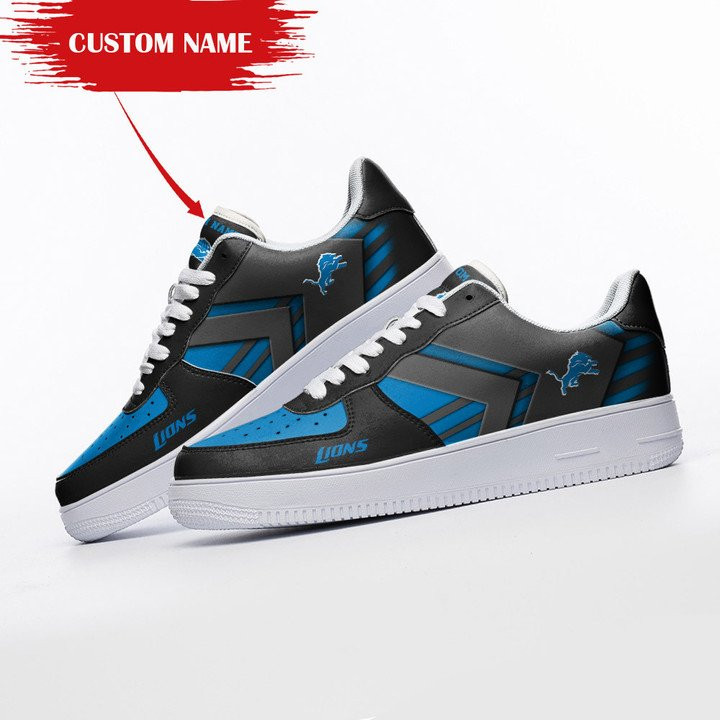 Detroit Lions Personalized Footwear Air Force 1 Nfl Sneakers