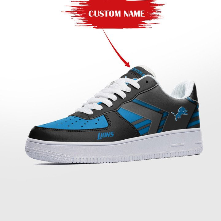 Detroit Lions Personalized Footwear Air Force 1 Nfl Sneakers