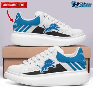 Detroit Lions Personalized Name MCQueen Nlf Shoes 1