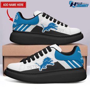 Detroit Lions Personalized Name MCQueen Nlf Shoes 2
