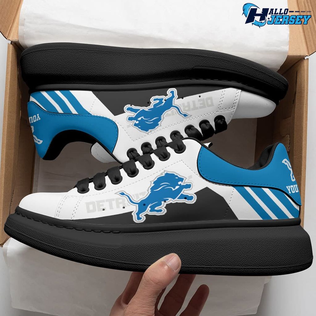 Detroit Lions Personalized Name MCQueen Nlf Shoes