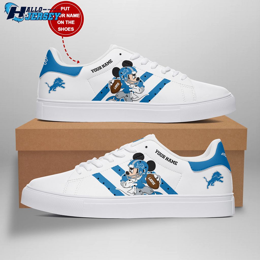 Detroit Lions Personalized Stan Smith Nfl Sneakers