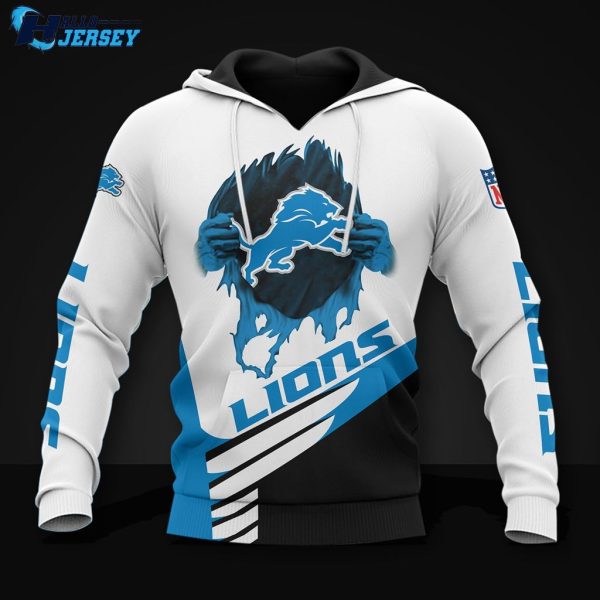 Detroit Lions Printing Logo Sport Us Style Football Team Nfl Hoodie