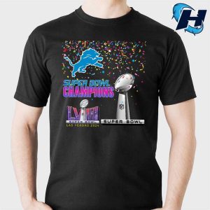 Detroit Lions Super Bowl Champions LVIII Las Vegas 2024 T Shirt