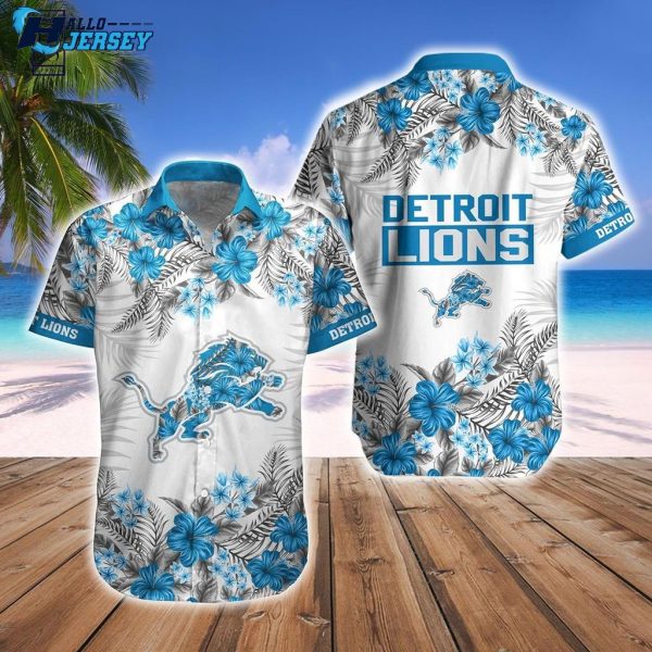 Detroit Lions Tropical Outfit Combo Hawaiian Shirt