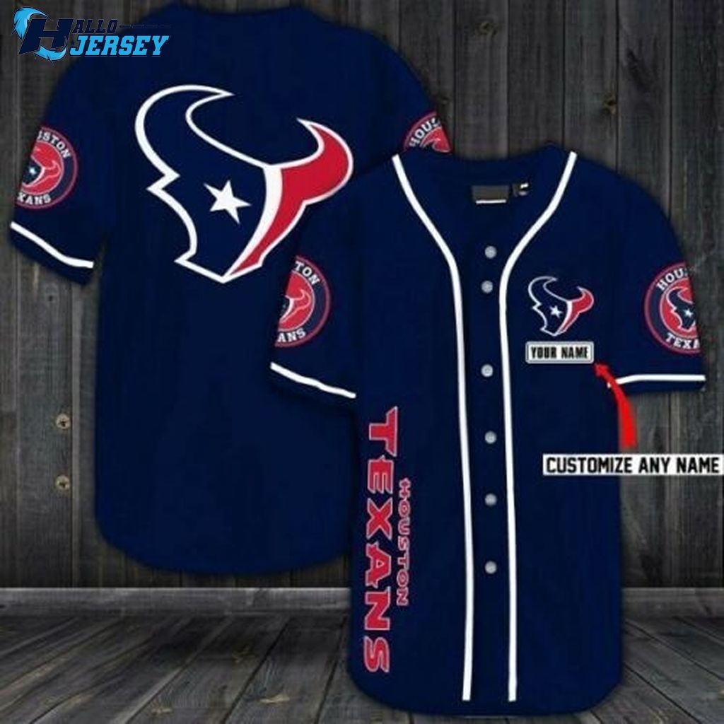 Houston Texans American Football Team Baseball Jersey