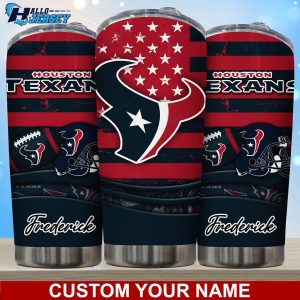 Houston Texans Football Team Custom Name Tumbler 2