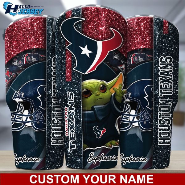 Houston Texans Logo Sport Custom Name Nice Gift Tumbler