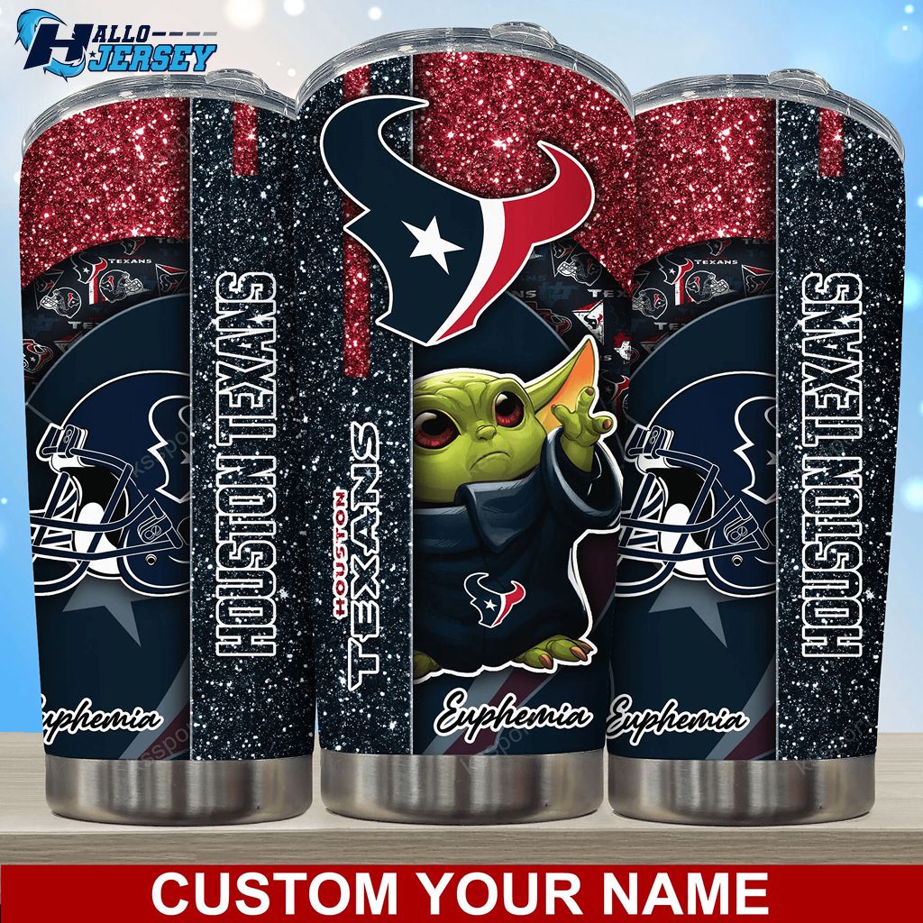 Houston Texans Logo Sport Custom Name Nice Gift Tumbler