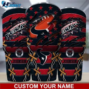 Houston Texans Logo Sport Custom Name Tumbler 1