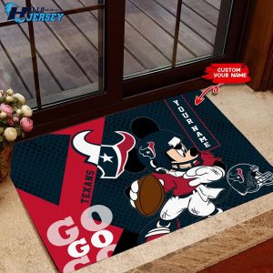 Houston Texans Personalized Indoor Outdoor Nfl Us Decor Doormat