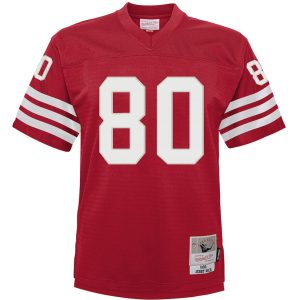 Infant San Francisco 49ers Jerry Rice Scarlet 1990 Retired Legacy Jersey 2