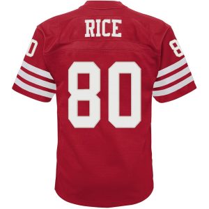 Infant San Francisco 49ers Jerry Rice Scarlet 1990 Retired Legacy Jersey 3