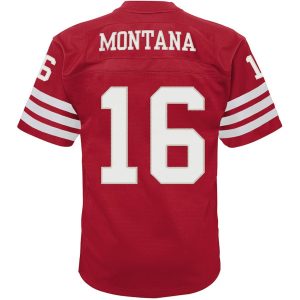 Infant San Francisco 49ers Joe Montana Scarlet 1990 Retired Jersey 3