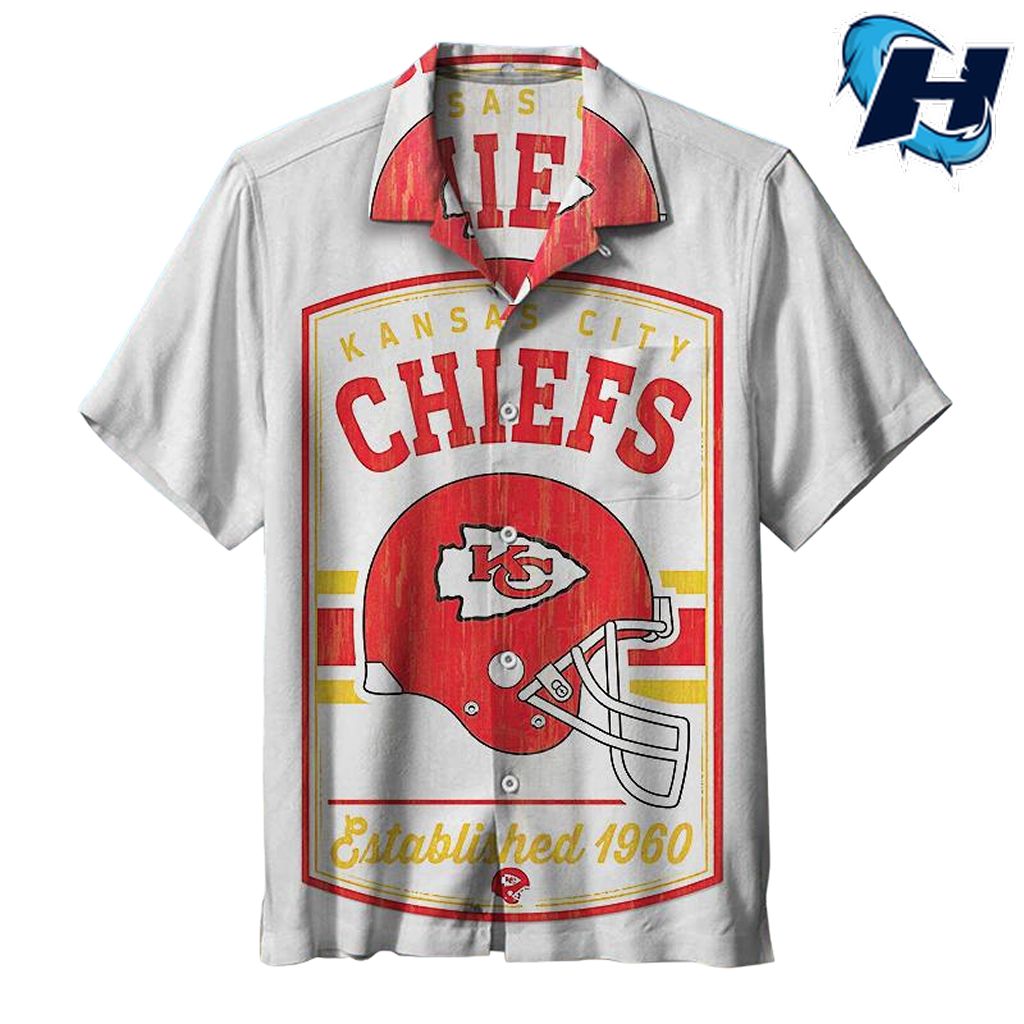 Kansas City Chiefs 1960 Vintage Hawaiian Aloha Shirt