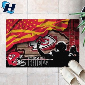 Kansas City Chiefs Flag Football Team Home Decor Nfl Doormat 1