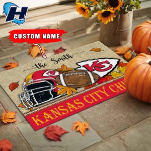 Kansas City Chiefs Football Fall Custom Doormat 1