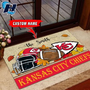Kansas City Chiefs Football Fall Custom Doormat