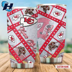 Kansas City Chiefs Football Team Custom Stainless Steel Tumbler