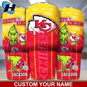 Kansas City Chiefs Grinch Drinkware Nice Gift Custom Nfl Tumbler