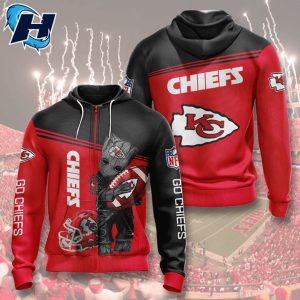 Kansas City Chiefs Groot Guardians Of The Galaxy Hoodie