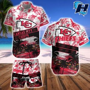 Kansas City Chiefs Hawaiian Shirt And Beach Short 2