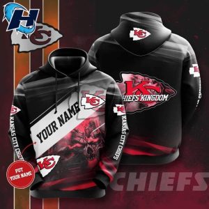 Kansas City Chiefs Kingdom Personalized Name Hoodie