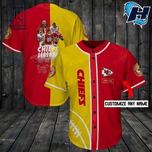 Kansas City Chiefs Legends Player Personalized Baseball Jersey