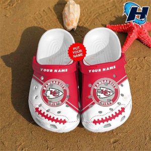 Kansas City Chiefs Logo Custom Name Crocs Red White