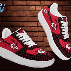 Kansas City Chiefs Logo Team Air Force 1 Footwear Nfl Shoes 2