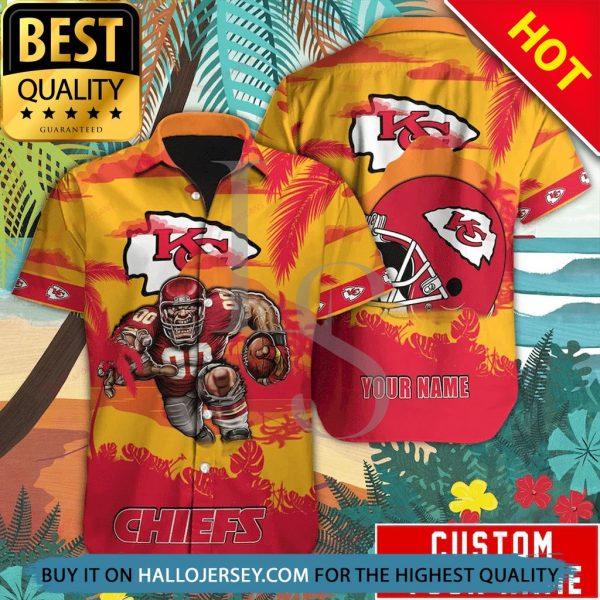 Kansas City Chiefs Mascot Custom Name Hawaiian Shirt
