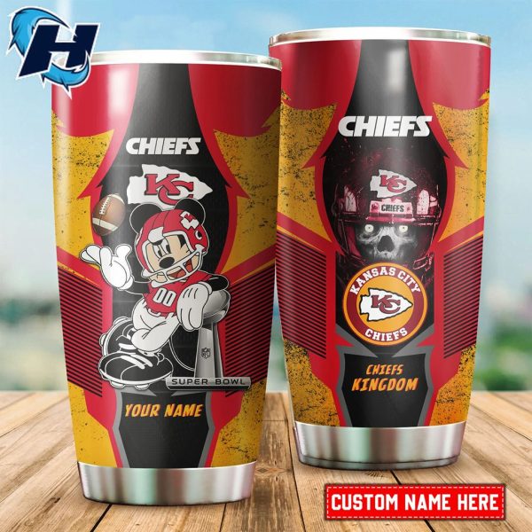 Kansas City Chiefs Mickey Drinkware Custom Gear Nfl Tumbler